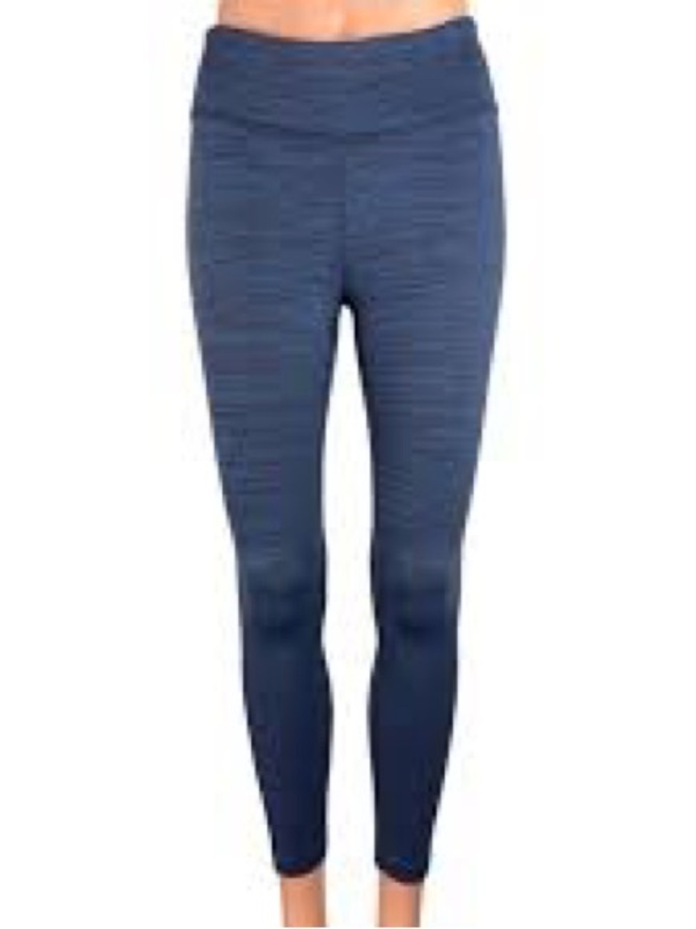 Outdoor Voices Leggings Womens XS Blue Space Dye Cropped Mid Rise